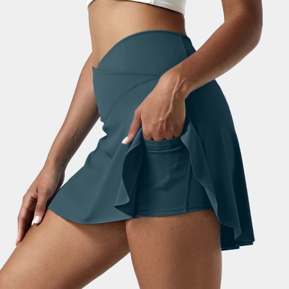 💕HalaraEveryday Cloudful Crossover 2-in-1 Cool Touch Tennis Skirt Lucid XL NWOT - Picture 2 of 9